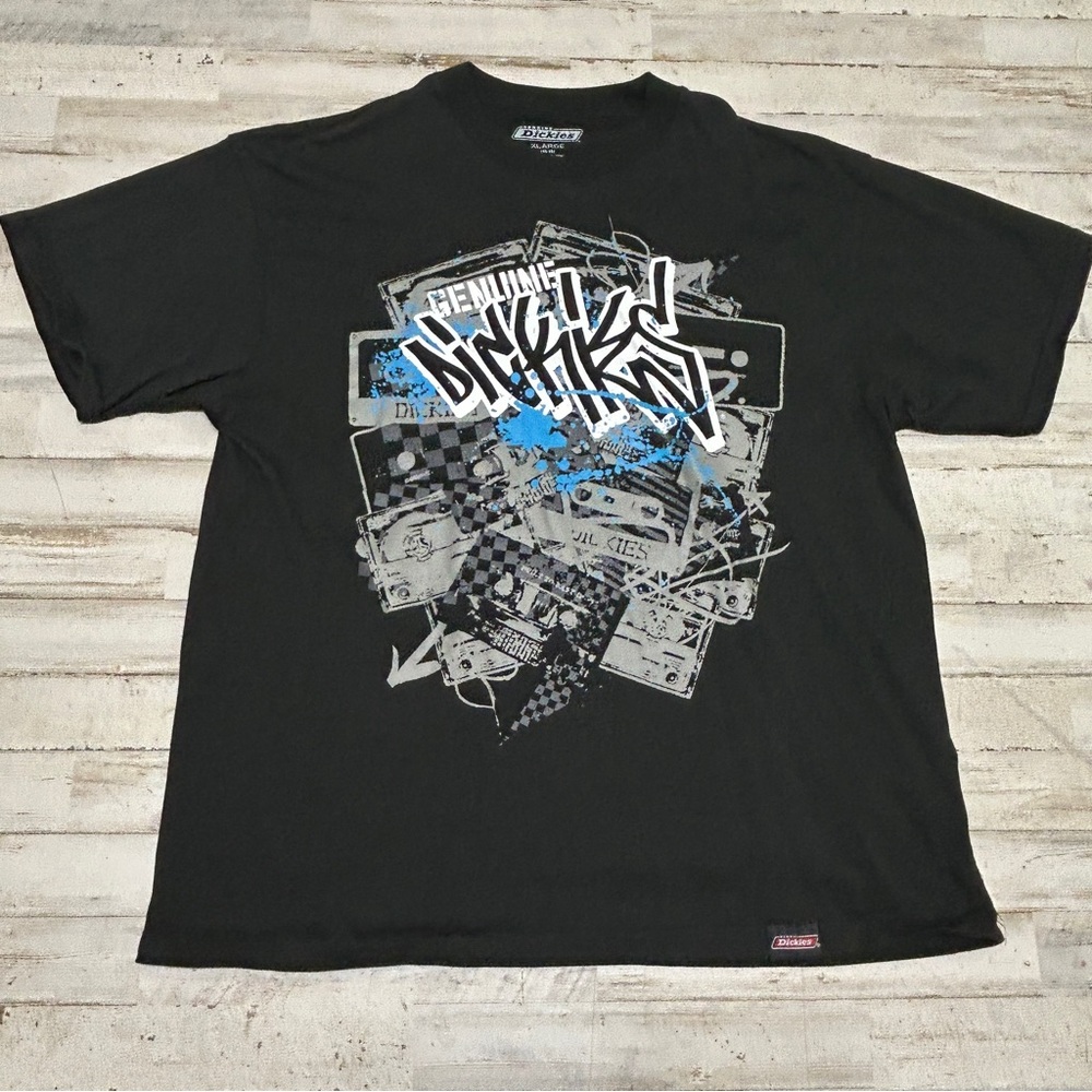 Dickies Grunge Urban Graphic Black Work T-shirt Men’s sz XL (46-48)
